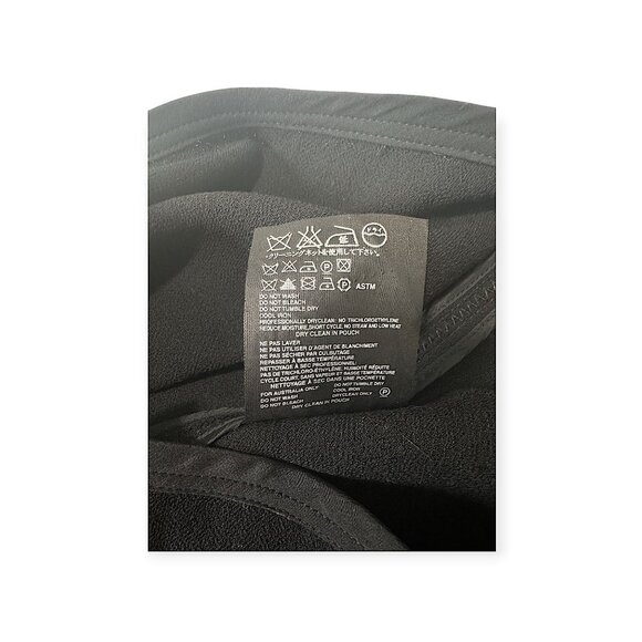 Prada Black Wool A-Line Skirt IT 46 / US 10 Ribbon Bow Trim Made in Italy - Picture 5 of 13